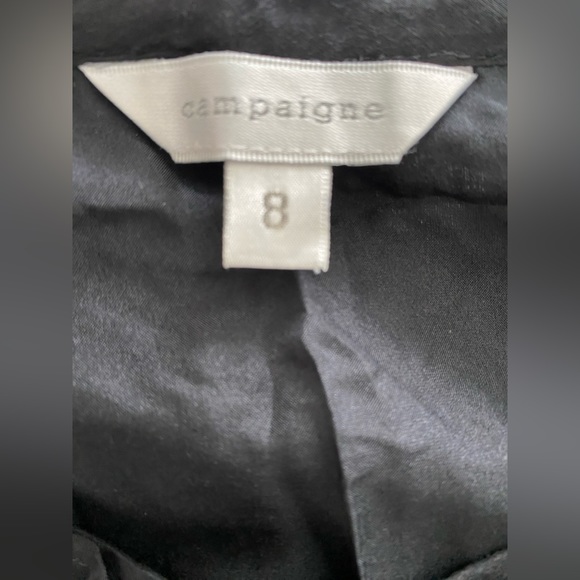 Campaigne, Cotton Silk Blend, Black Sleeveless blouse, size 8 - Picture 3 of 4